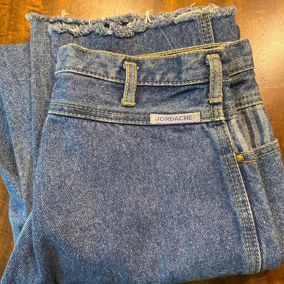 Vintage Jordache high waisted western raw hem Jean Size 27 - Picture 7 of 8